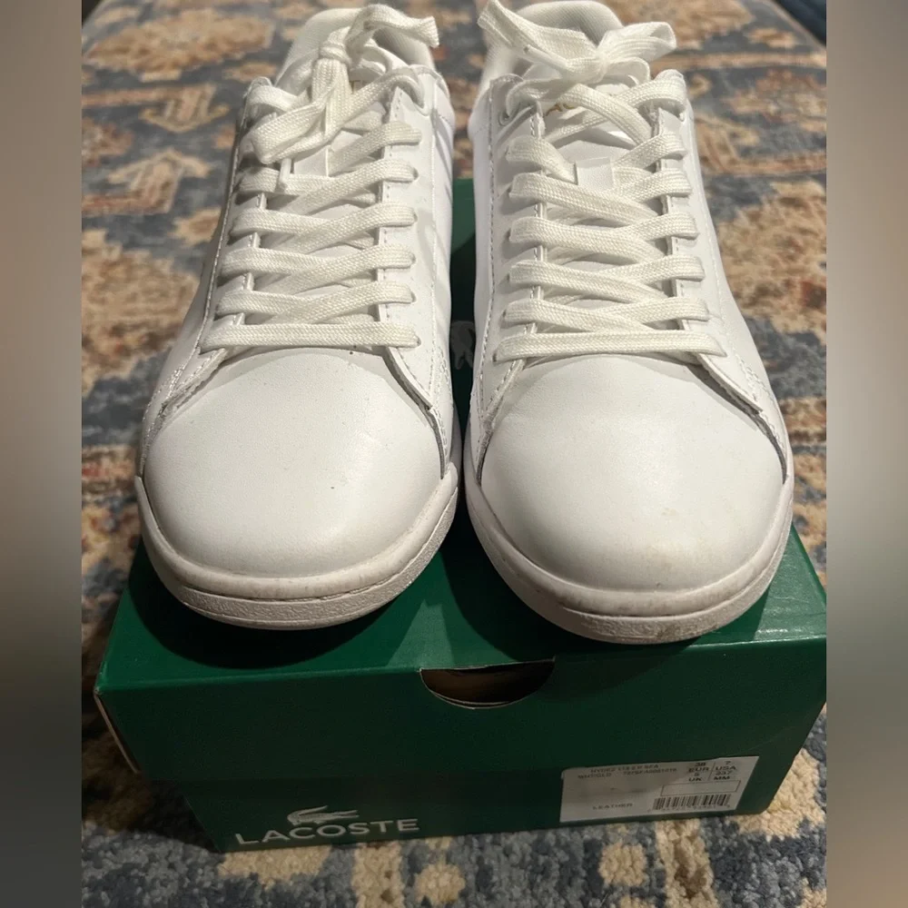 Lacoste Classic White Leather Sneakers - Picture 4 of 5